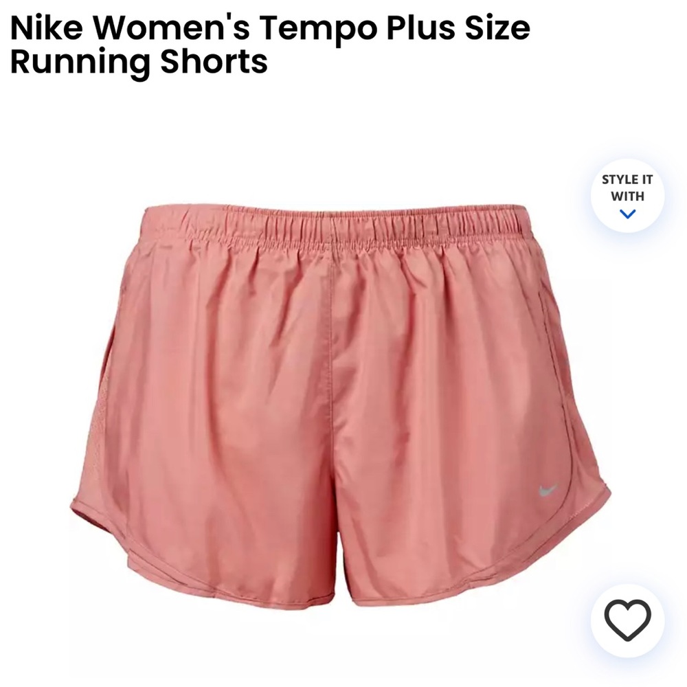 Nike Women's Tempo Plus Size Running Shorts- 1X